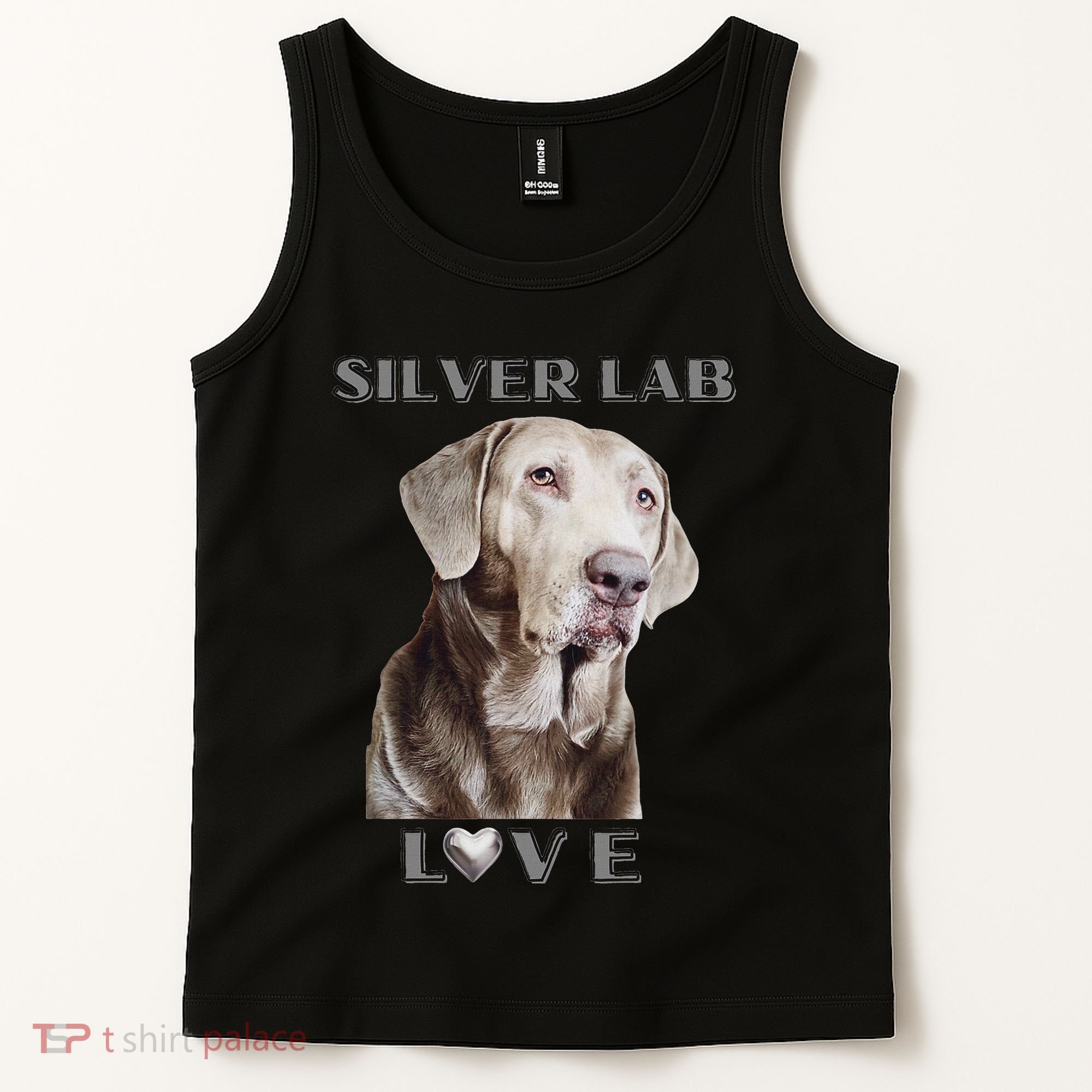 Silver Labrador Retriever Dog Tank Top