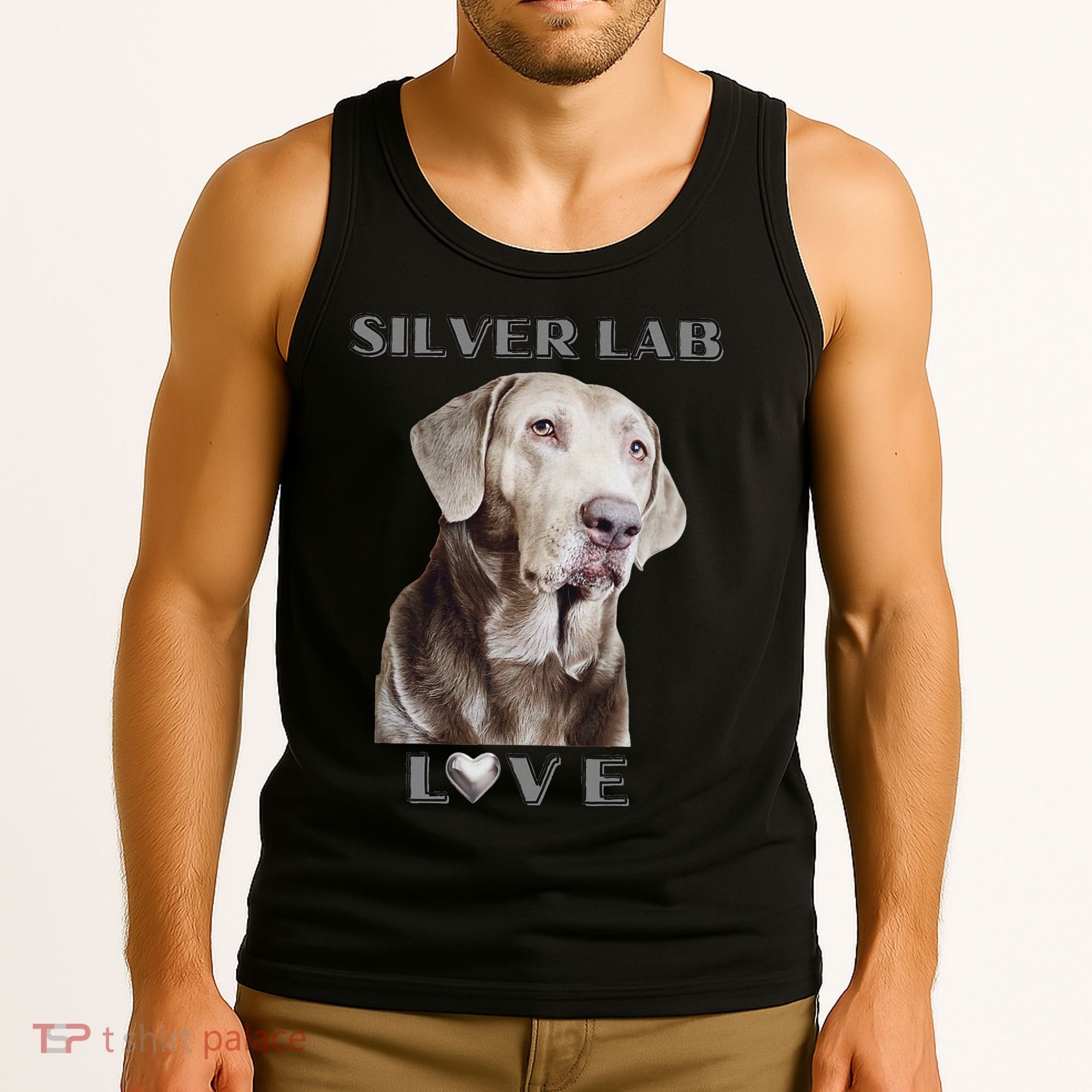 Silver Labrador Retriever Dog Tank Top
