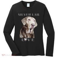 Silver Labrador Retriever Dog Women's Long Sleeve Shirt thumb 0