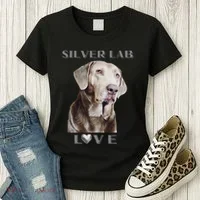 Silver Labrador Retriever Dog Women's T-Shirt thumb 3