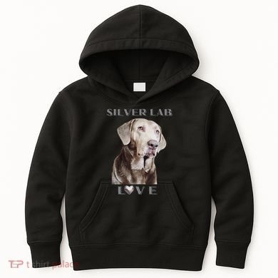 Silver Labrador Retriever Dog Kids Hoodie