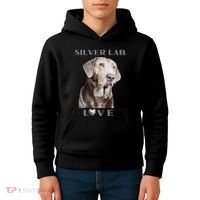 Silver Labrador Retriever Dog Kids Hoodie thumb 4