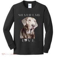 Silver Labrador Retriever Dog Kids Long Sleeve Shirt thumb 0