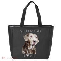 Silver Labrador Retriever Dog Tote Bag thumb 0