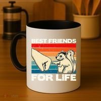 Squirrel Lover, Retro Squirrel Art, Squirrel  Coffee Mug thumb 4
