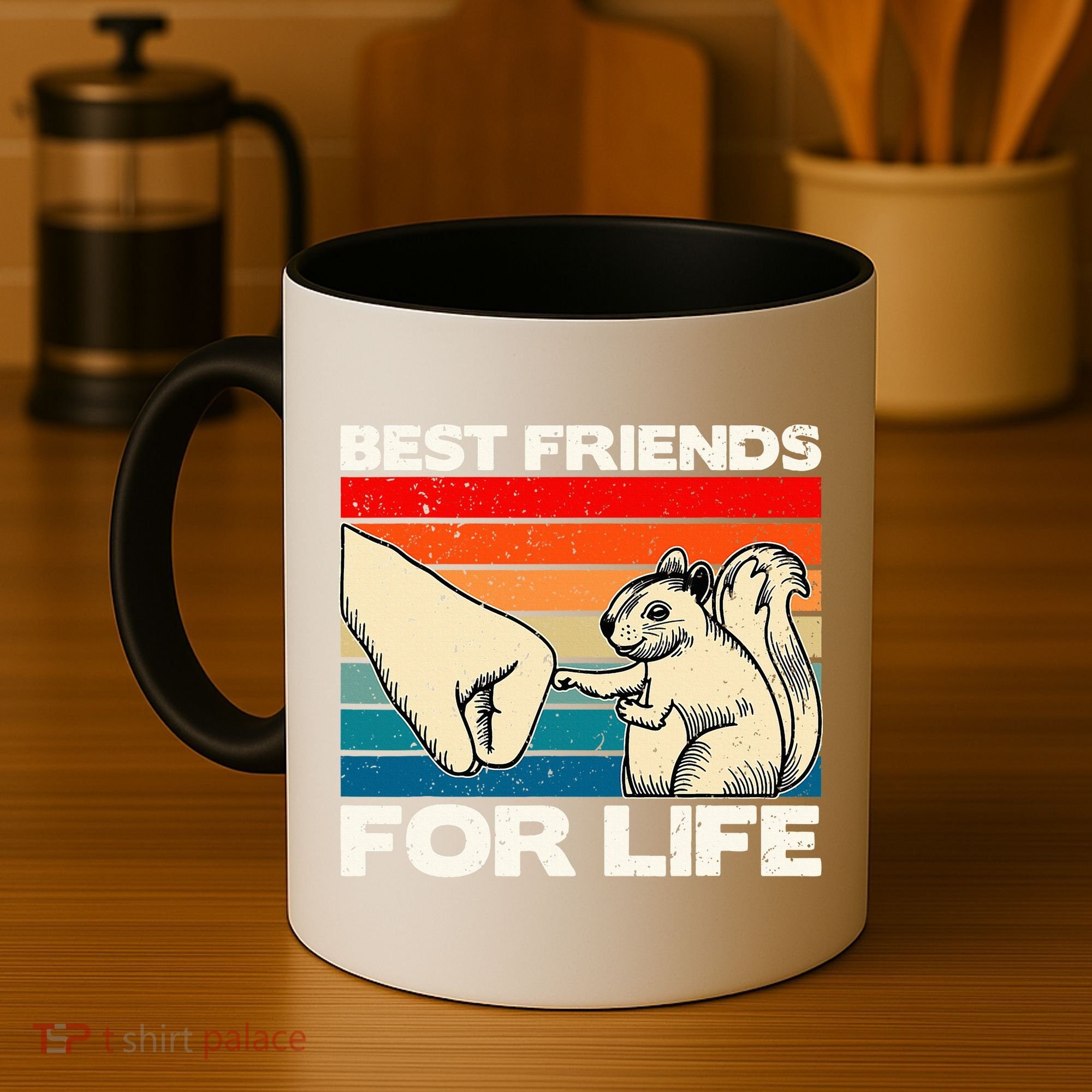 Squirrel Lover, Retro Squirrel Art, Squirrel  Coffee Mug