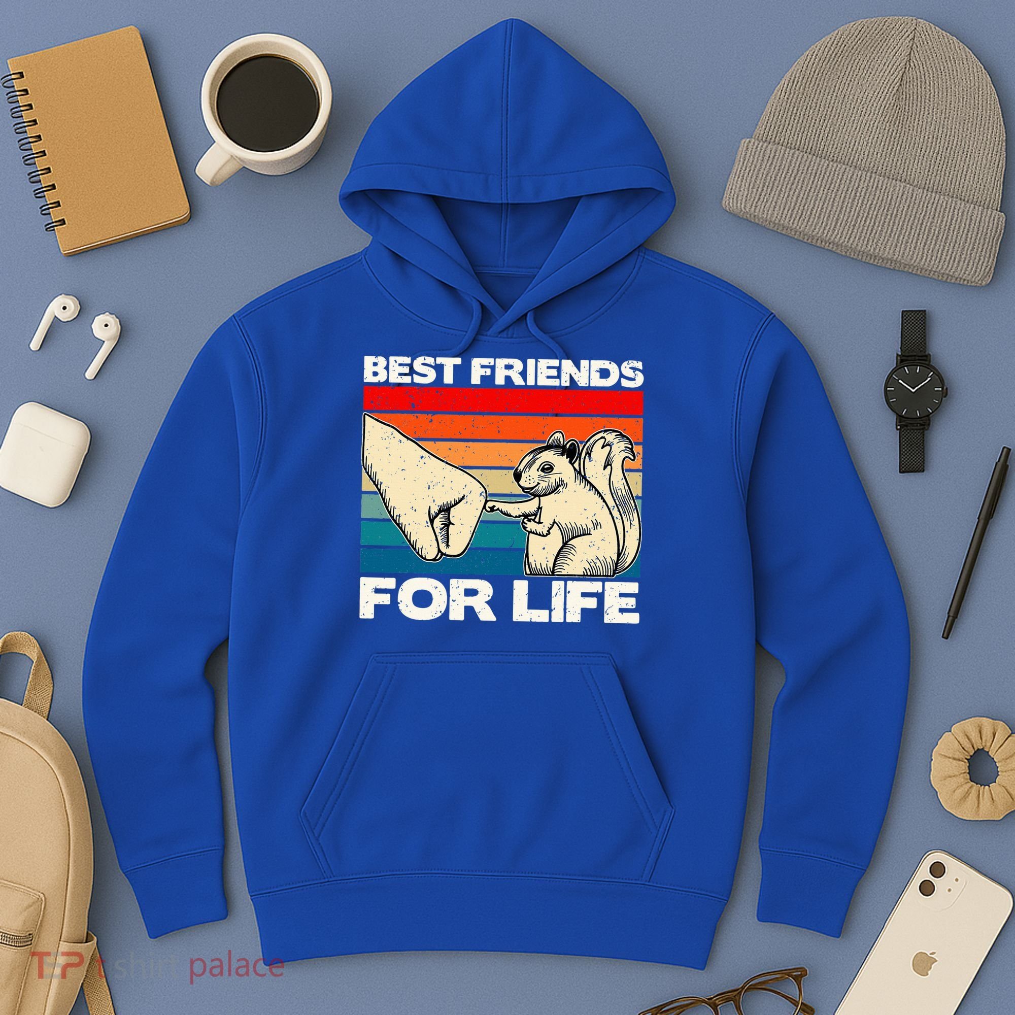 Squirrel Lover, Retro Squirrel Art, Squirrel  Hoodie