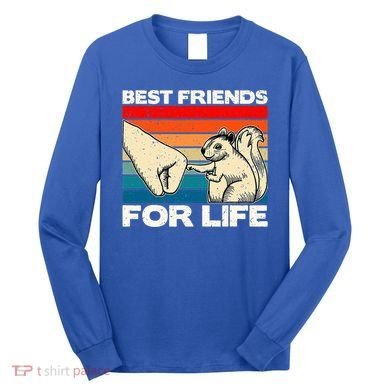 Squirrel Lover, Retro Squirrel Art, Squirrel  Long Sleeve Shirt