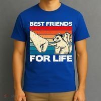 Squirrel Lover, Retro Squirrel Art, Squirrel  T-Shirt thumb 3
