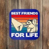 Squirrel Lover, Retro Squirrel Art, Squirrel  Coaster thumb 0