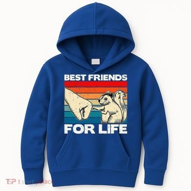 Squirrel Lover, Retro Squirrel Art, Squirrel  Kids Hoodie