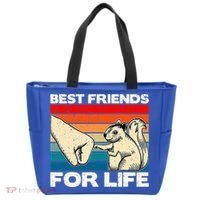 Squirrel Lover, Retro Squirrel Art, Squirrel  Tote Bag thumb 0