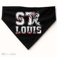 St. Louis Retro Baseball Lover Met At Game Day USA-Made Doggie Bandana thumb 0