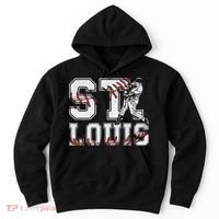 St. Louis Retro Baseball Lover Met At Game Day Hoodie thumb 0