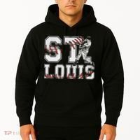 St. Louis Retro Baseball Lover Met At Game Day Hoodie thumb 2