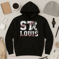St. Louis Retro Baseball Lover Met At Game Day Hoodie thumb 3