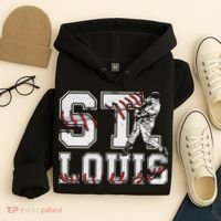 St. Louis Retro Baseball Lover Met At Game Day Hoodie thumb 4