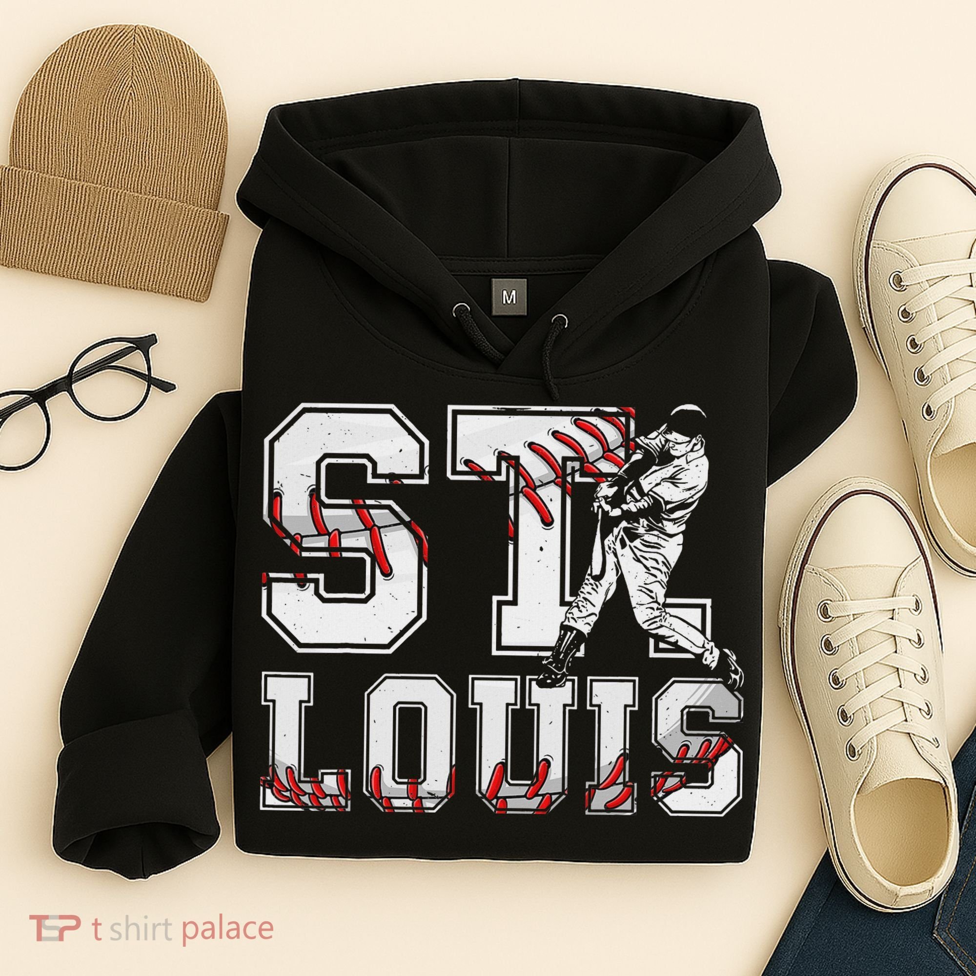St. Louis Retro Baseball Lover Met At Game Day Hoodie