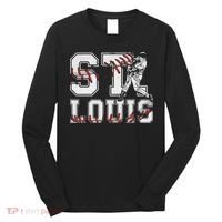 St. Louis Retro Baseball Lover Met At Game Day Long Sleeve Shirt thumb 0