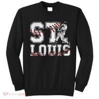St. Louis Retro Baseball Lover Met At Game Day Sweatshirt thumb 0