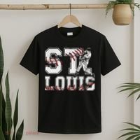 St. Louis Retro Baseball Lover Met At Game Day T-Shirt thumb 2