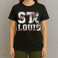 St. Louis Retro Baseball Lover Met At Game Day T-Shirt thumb 4