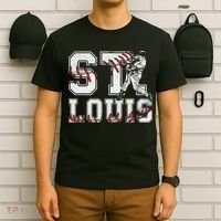 St. Louis Retro Baseball Lover Met At Game Day T-Shirt thumb 6