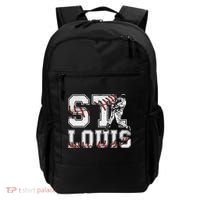 St. Louis Retro Baseball Lover Met At Game Day Backpack thumb 0