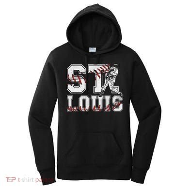 St. Louis Retro Baseball Lover Met At Game Day Women's Hoodie