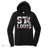 St. Louis Retro Baseball Lover Met At Game Day Women's Hoodie thumb 0
