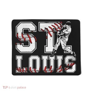 St. Louis Retro Baseball Lover Met At Game Day Mousepad