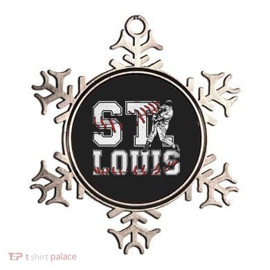 St. Louis Retro Baseball Lover Met At Game Day Ornament