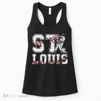 St. Louis Retro Baseball Lover Met At Game Day Women's Tank Top thumb 0