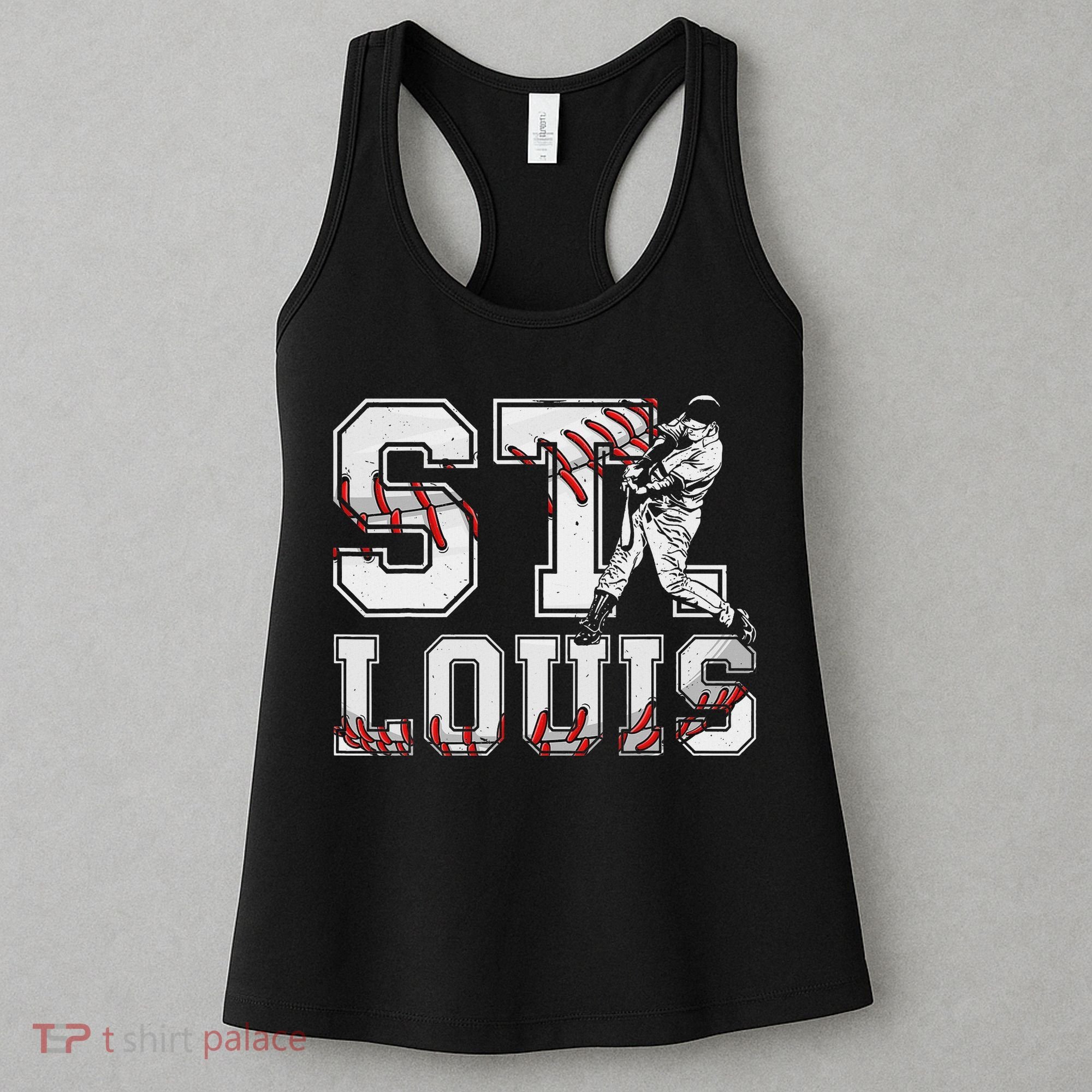 St. Louis Retro Baseball Lover Met At Game Day Women's Tank Top