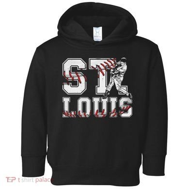 St. Louis Retro Baseball Lover Met At Game Day Toddler Hoodie