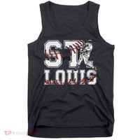 St. Louis Retro Baseball Lover Met At Game Day Tank Top thumb 0