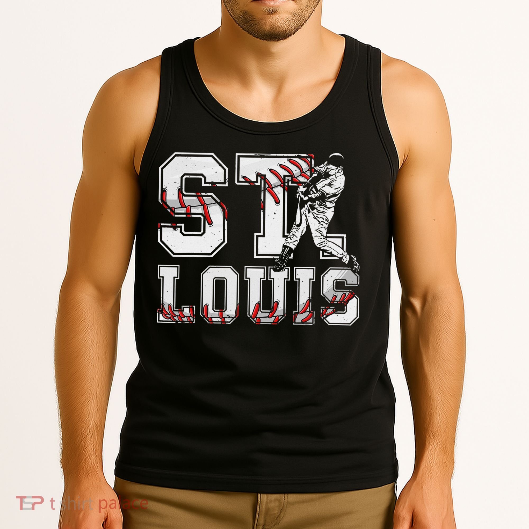 St. Louis Retro Baseball Lover Met At Game Day Tank Top
