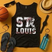 St. Louis Retro Baseball Lover Met At Game Day Tank Top thumb 4