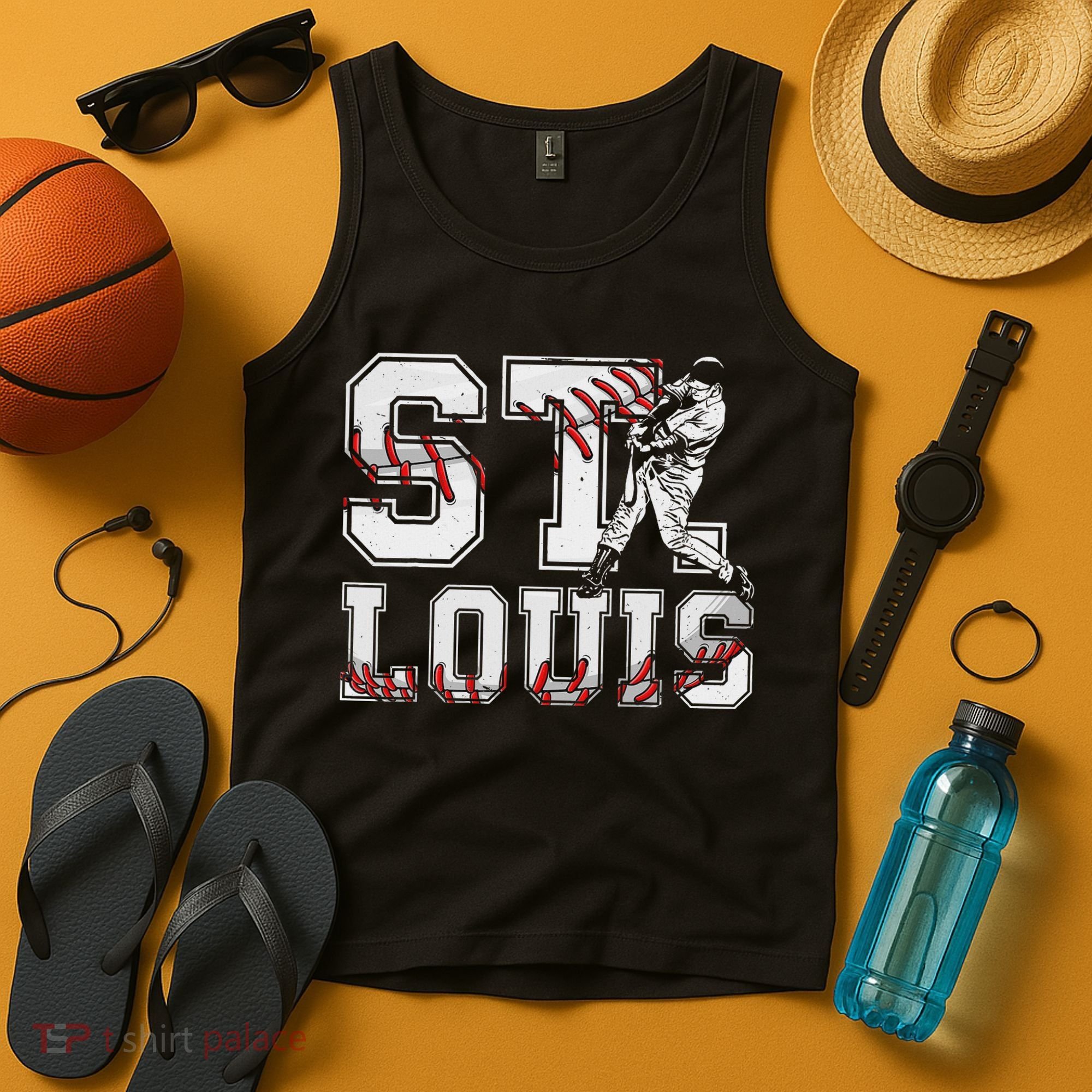 St. Louis Retro Baseball Lover Met At Game Day Tank Top