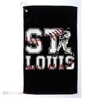 St. Louis Retro Baseball Lover Met At Game Day Golf Towel thumb 0