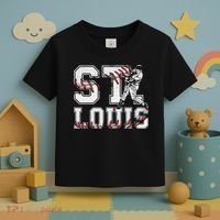 St. Louis Retro Baseball Lover Met At Game Day Toddler T-Shirt thumb 3
