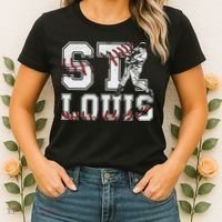 St. Louis Retro Baseball Lover Met At Game Day Women's T-Shirt thumb 2