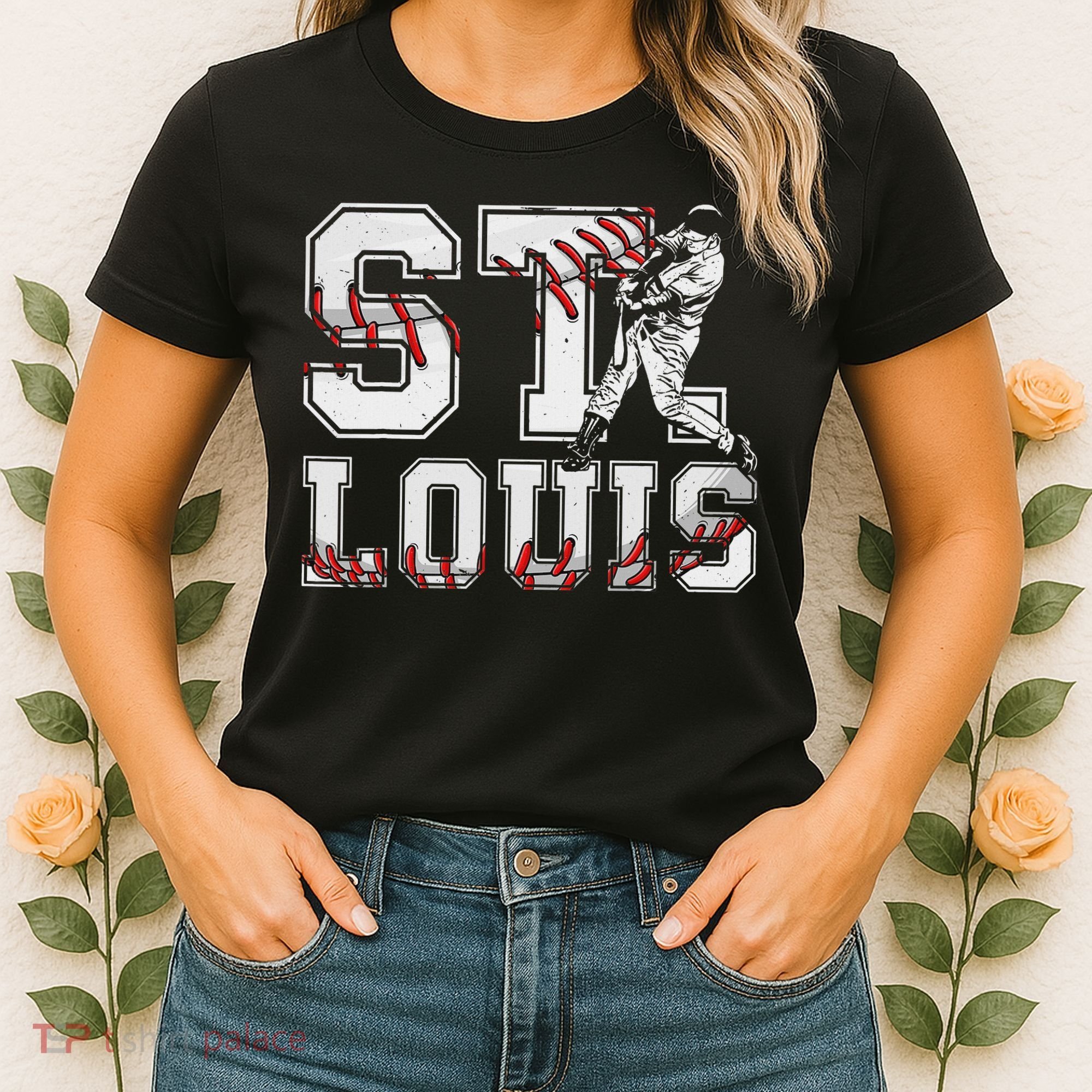 St. Louis Retro Baseball Lover Met At Game Day Women's T-Shirt
