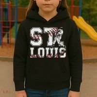 St. Louis Retro Baseball Lover Met At Game Day Kids Hoodie thumb 3