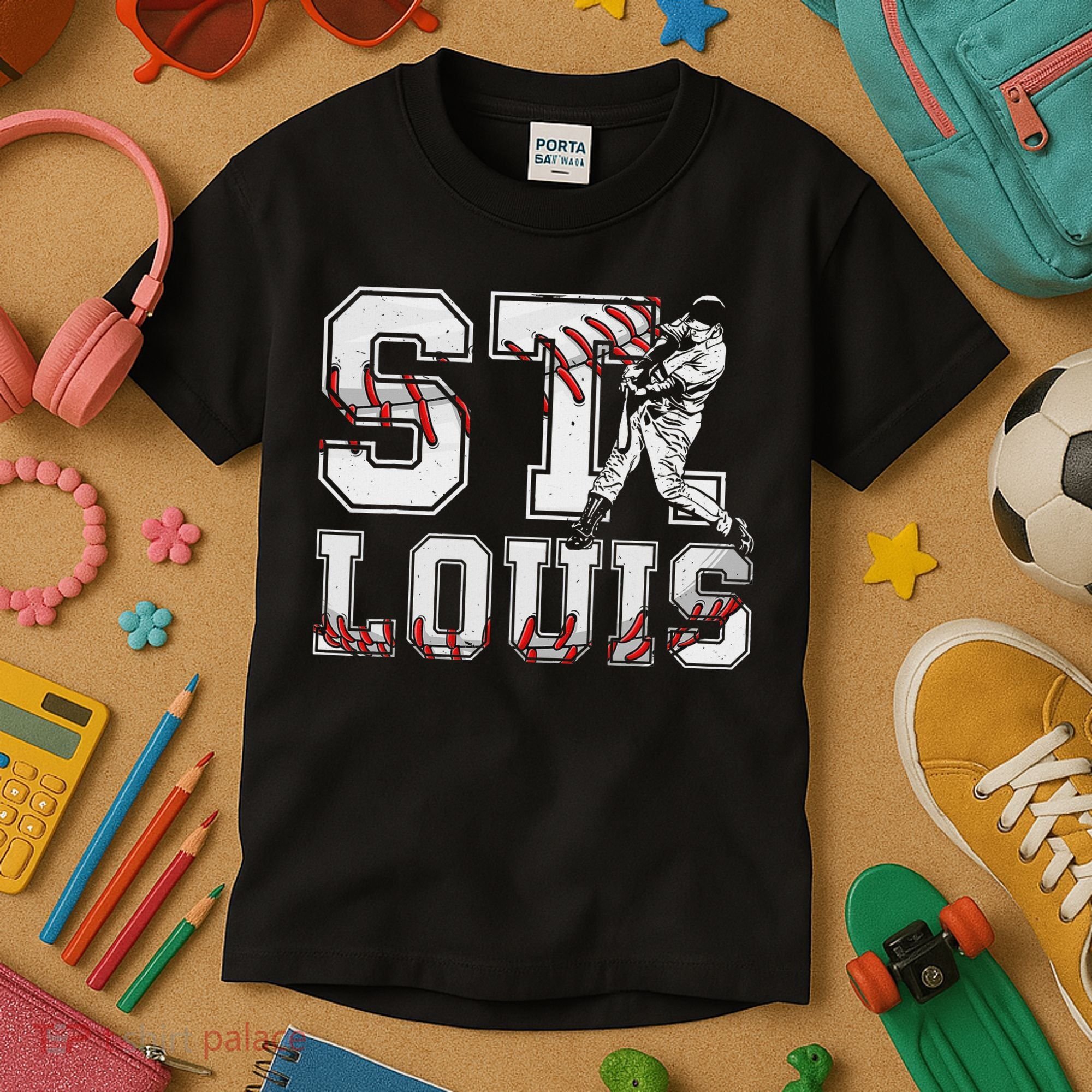 St. Louis Retro Baseball Lover Met At Game Day Kids T-Shirt