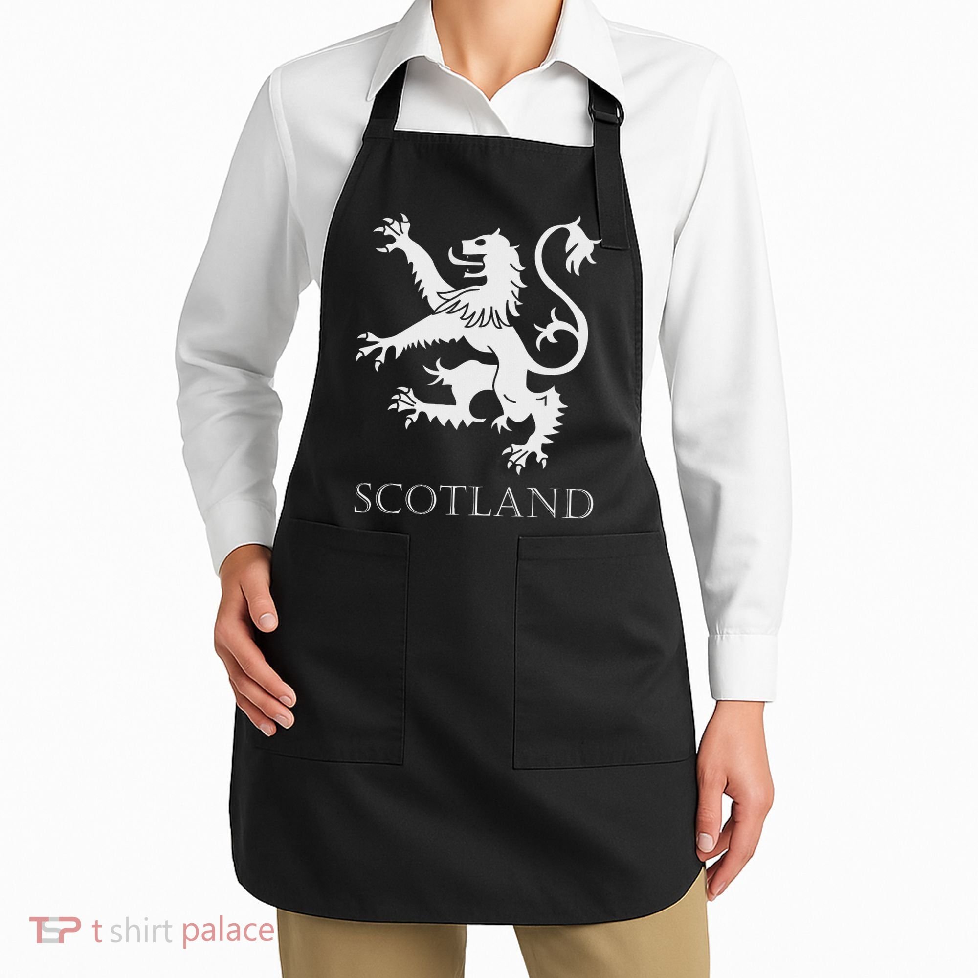 Scottish Lion Rampant Scotland Coat Arms Gift Rugby Apron