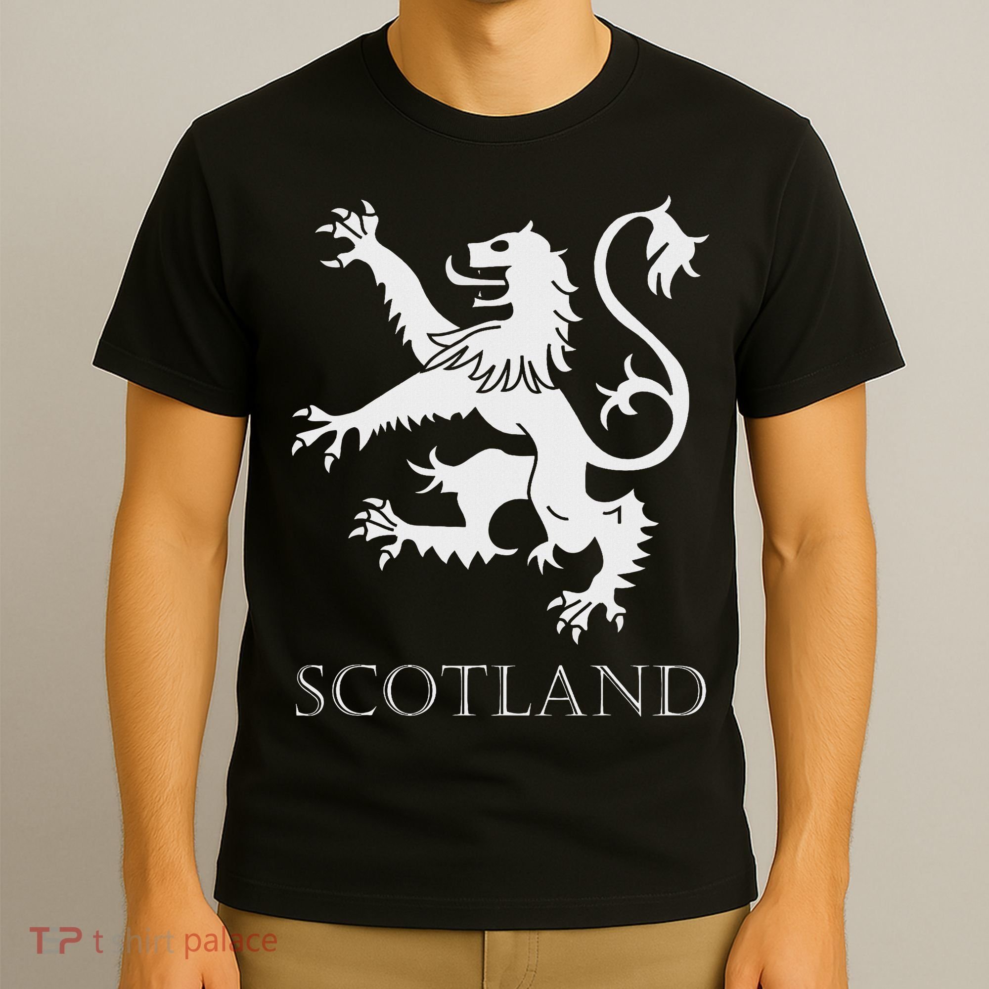 Scottish Lion Rampant Scotland Coat Arms Gift Rugby T-Shirt