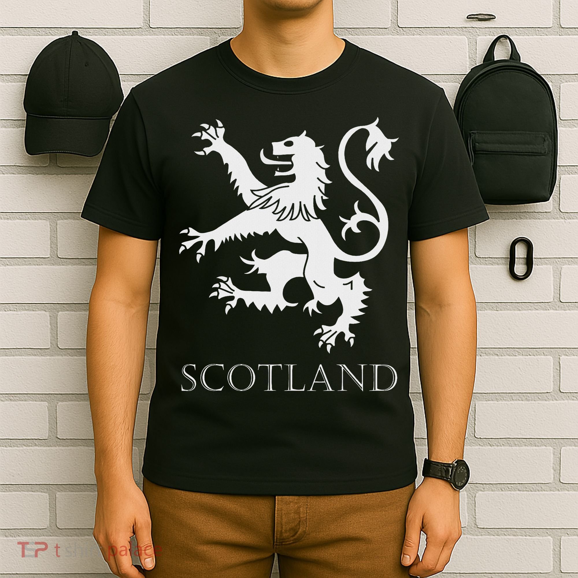 Scottish Lion Rampant Scotland Coat Arms Gift Rugby T-Shirt