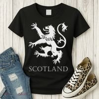 Scottish Lion Rampant Scotland Coat Arms Gift Rugby Women's T-Shirt thumb 3