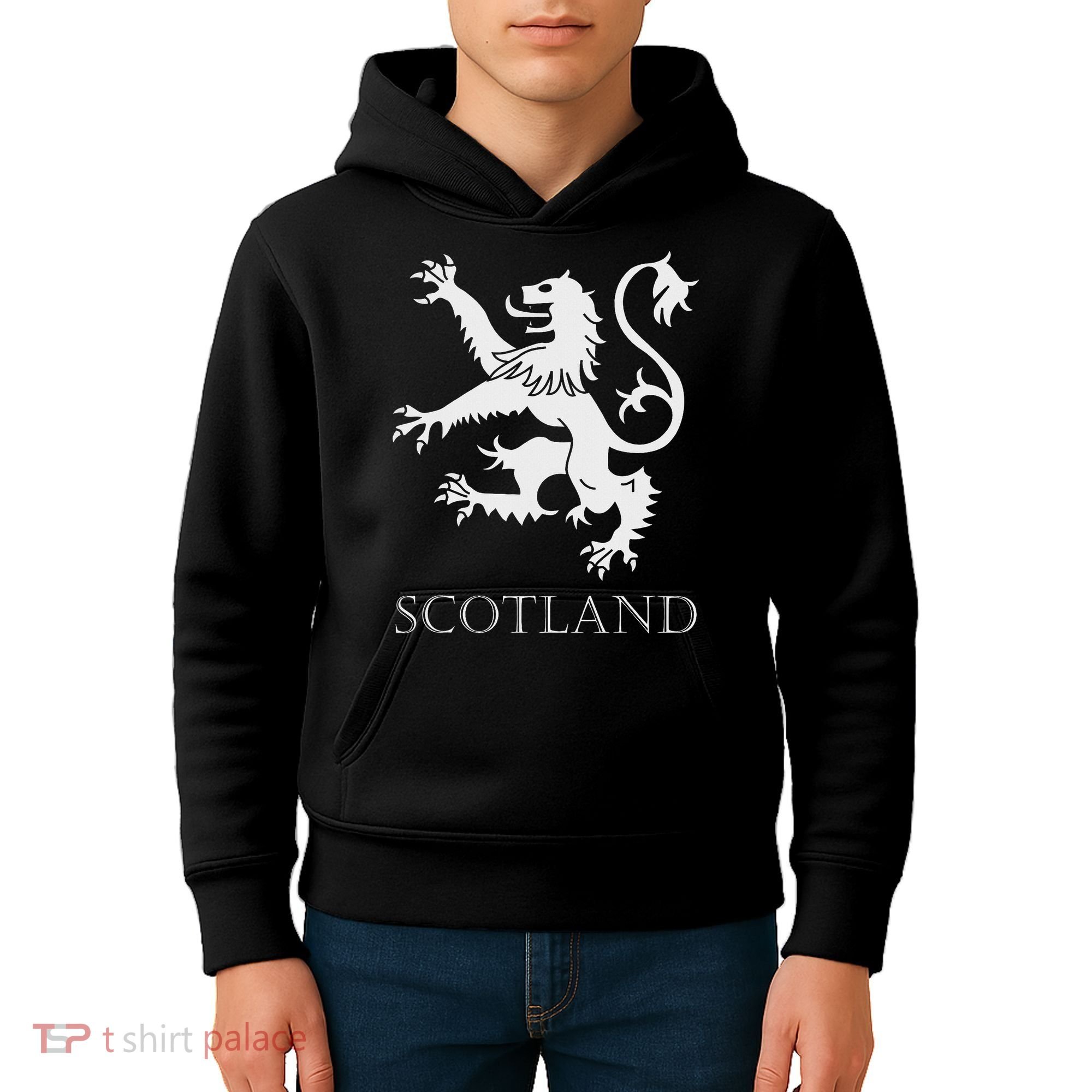 Scottish Lion Rampant Scotland Coat Arms Gift Rugby Kids Hoodie